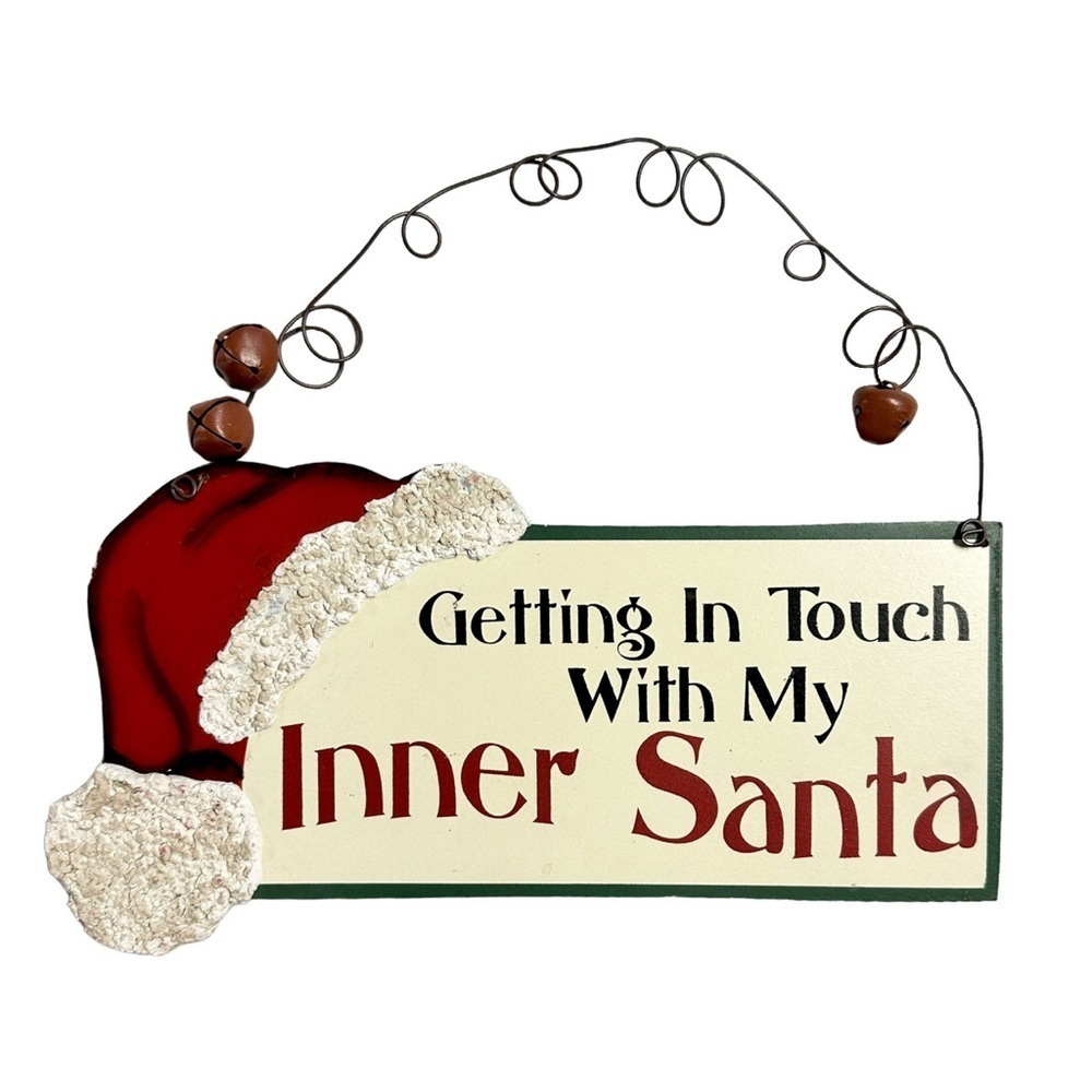 Getting In Touch With My Inner Santa Wooden Sign - Picture 2 of 8